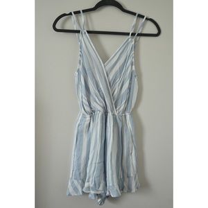 American Eagle Striped Romper